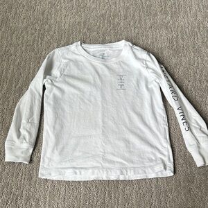 Vineyard Vines Kids White Long Sleeve Tee